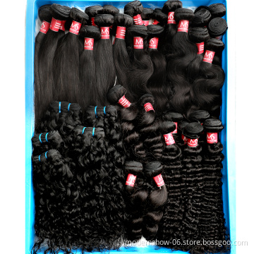 Modern Show Hair vendor Wholesale 12a best quality brazilian double drawn cuticle aligned virgin hair bundle